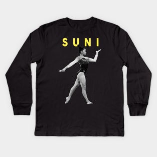 sunisa lee the elite American gymnast fanmade Kids Long Sleeve T-Shirt